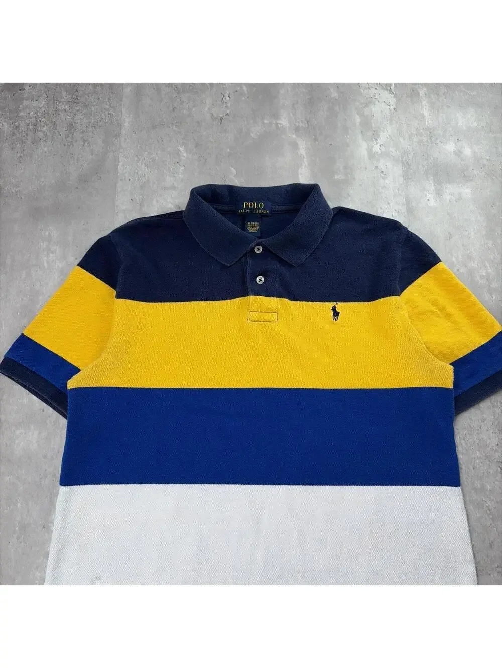 Y2K Polo Ralph Lauren Striped Multicolor Skater Polo Shirt